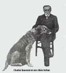 Charles BOURSEUL et son chien.
